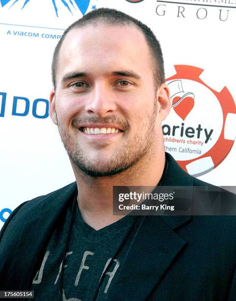 Actor and poker player Erik Aude attends the 3rd annual Variety Charity Texas Hold 'Em Tournament & Casino Game on July 17, 2013 at Paramount Studios...