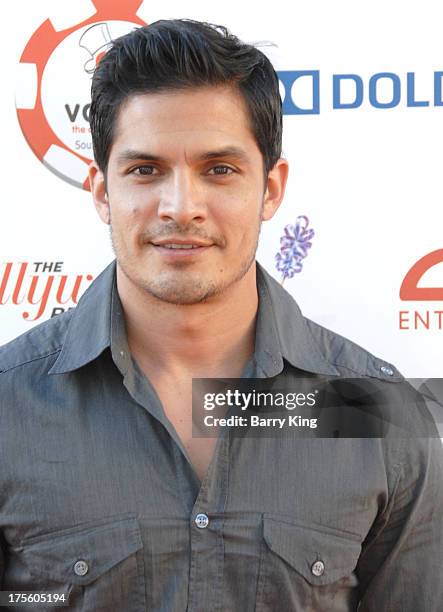 Actor Nicholas Gonzalez attends the 3rd annual Variety Charity Texas Hold 'Em Tournament & Casino Game on July 17, 2013 at Paramount Studios in...