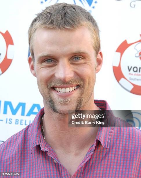 Actor Jesse Spencer attends the 3rd annual Variety Charity Texas Hold 'Em Tournament & Casino Game on July 17, 2013 at Paramount Studios in...