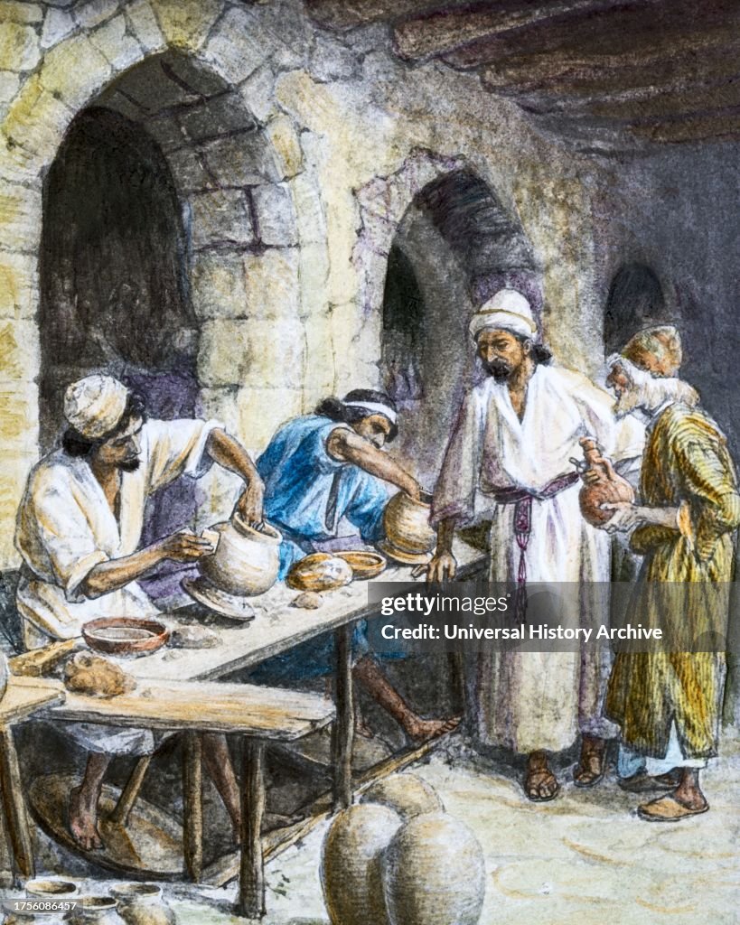 Jeremiah And The Potter Using A Potters Wheel
