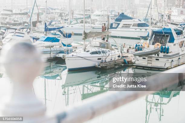boats in ramsgate harbour, kent, united kingdom - stationery close up stock pictures, royalty-free photos & images