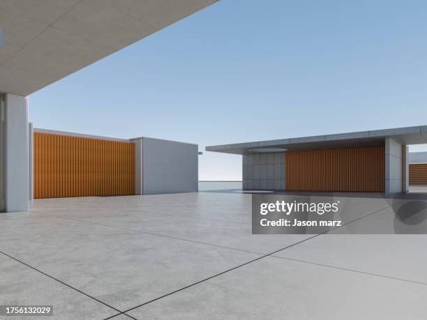 empty hall of modern architectures - architectural designer stock pictures, royalty-free photos & images