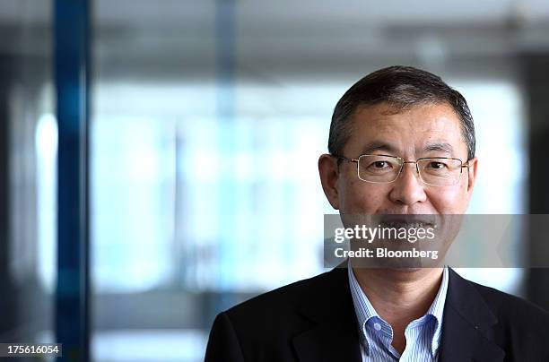 Yasuyuki Yoshinaga, president of Fuji Heavy Industries Ltd., poses for a photograph after an interview in Tokyo, Japan, on Monday, Aug. 5, 2013. Fuji...