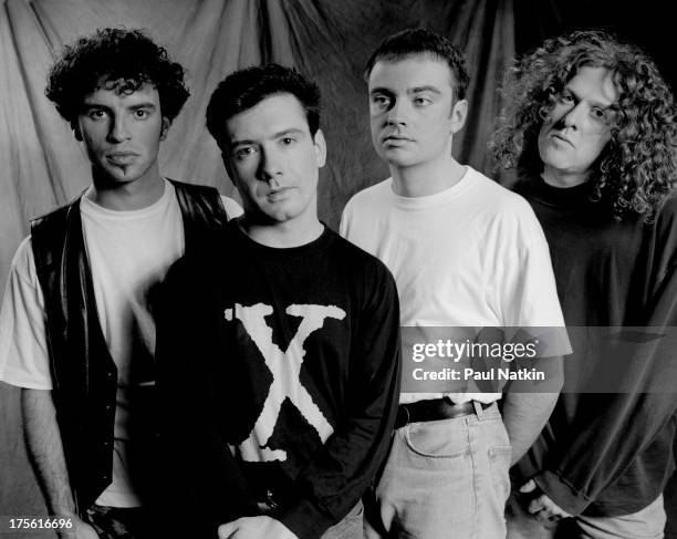 Studio portrait of music band Catherine Wheel, Chicago, Illinois, May 2, 1992.