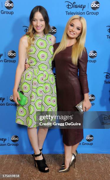 Actors Sophie Lowe and Emma Rigby arrive at the 2013 Disney/ABC Television Critics Association's summer press tour party at The Beverly Hilton Hotel...