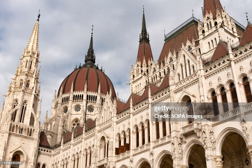 The Hungarian Parliament Building seat of the National...