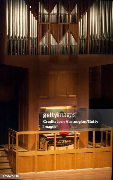 American composer and musician John Zorn plays his 'The Hermetic Organ, Office No. 8' in 'The Holy Visions' concert, the first of two in Zorn 60 at...