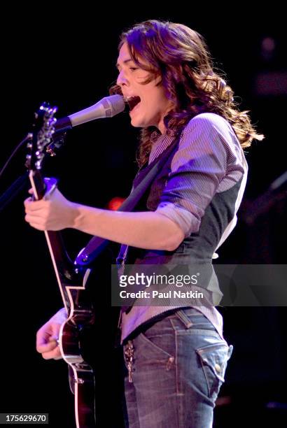 Singer Brandi Carlile performing at the House of Blues, Chicago, Illinois, October 11, 2007.