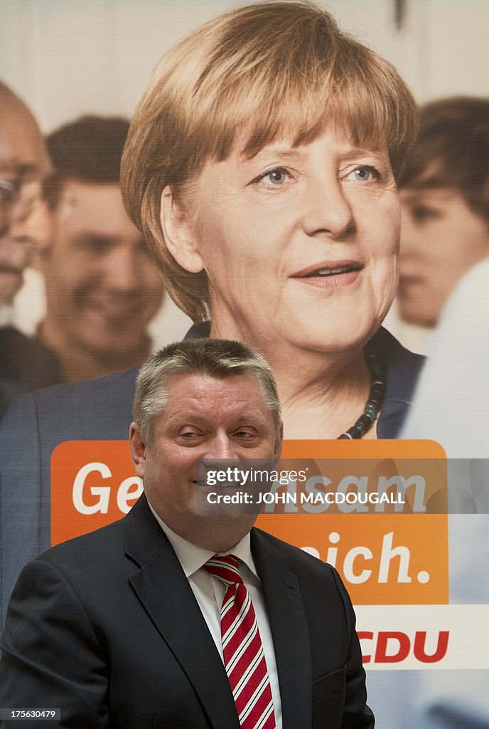 GERMANY-ELECTIONS-CDU-AD-CAMPAIGN