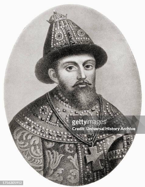 Michael I of Russia, 1596 The first Russian Tsar of the house of Romanov. From Hutchinson's History of the Nations, published 1915.