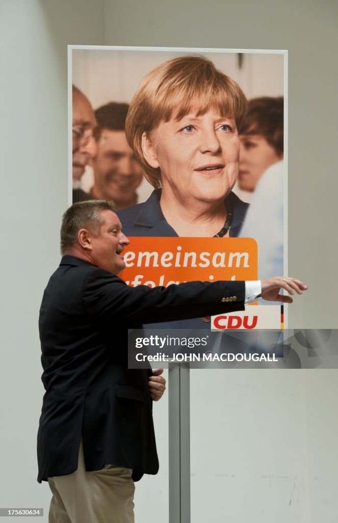 GERMANY-ELECTIONS-CDU-AD-CAMPAIGN