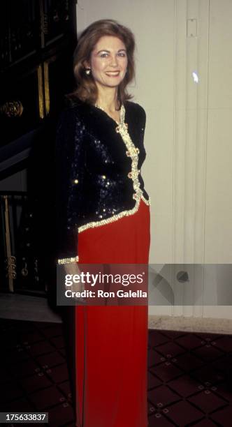 Maria Cooper Janis attends American Cinematheque Awards Honoring Elia Kazan on January 19, 1987 at the Waldorf Hotel in New York City.