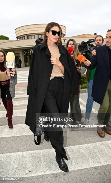 Nieves Alvarez goes to the La Paz morgue to show her condolences to the family of the businessman, Fernando Fernandez Tapias, on October 25 in Tres...