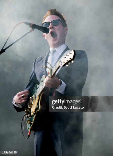 Alex Trimble of Two Door Cinema Club performs during Lollapalooza 2013 at Grant Park on August 4, 2013 in Chicago, Illinois.