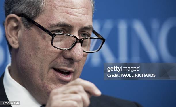 Trade Representative Michael Froman delivers remarks on the future of the African Growth and Opportunity Act August 5 at the Brookings Institute in...