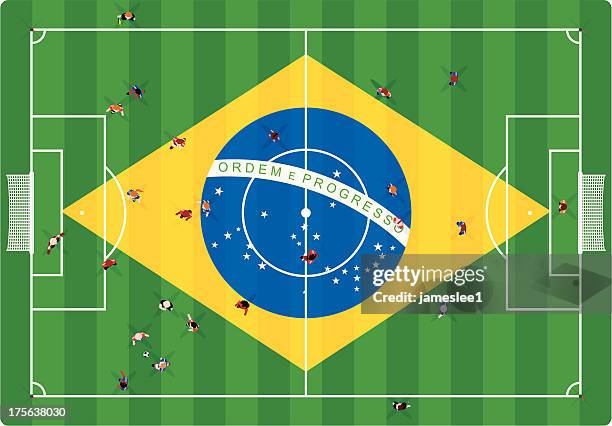 brazilian football - brazilian ethnicity stock illustrations