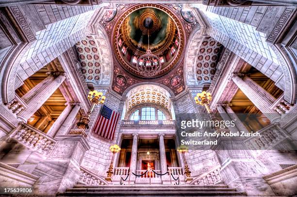 inside the rhode island state house - providence stock pictures, royalty-free photos & images
