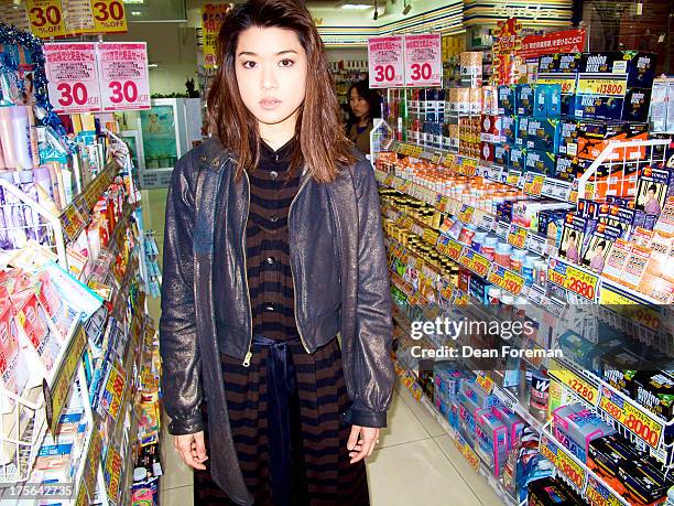 Actress Grace Park is photographed for KoreAM Magazine on February 1, 2010 in Tokyo, Japan. PUBLISHED IMAGE.