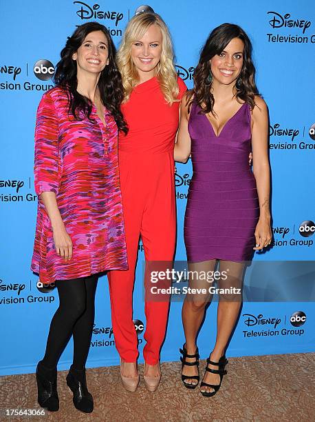 Malin Akerman, Michaela Watkins and Natalie Morales arrives at the 2013 Television Critics Association's Summer Press Tour - Disney/ABC Party at The...