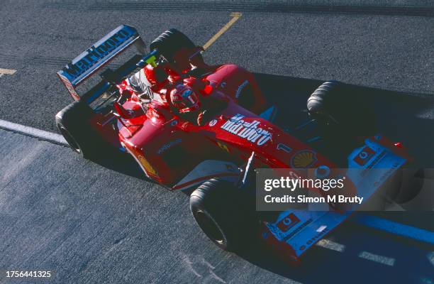 Michael Schumacher of Germany and the Ferrari team in action during pre-season testing at the Circuit Ricardo Tormo on February 1st, 2003 in...