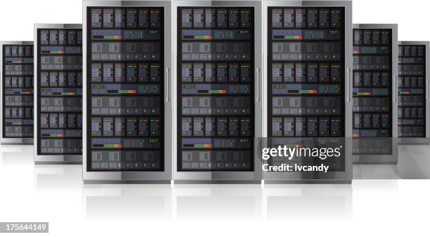 network server - super computer stock illustrations