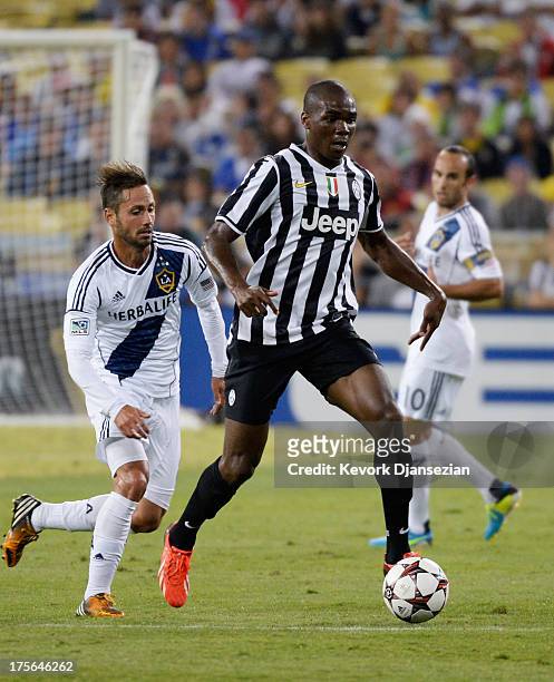 Angelo Ogbonna of Juventus in action against Los Angeles Galaxy during 2013 Guinness International Champions Cup soccer match at Dodger Stadium on...