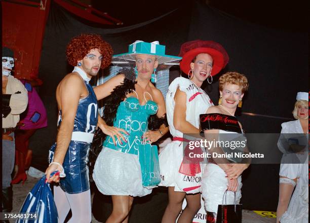 Revelers on Castro Street on Halloween, in San Francisco, October 31, 1990.