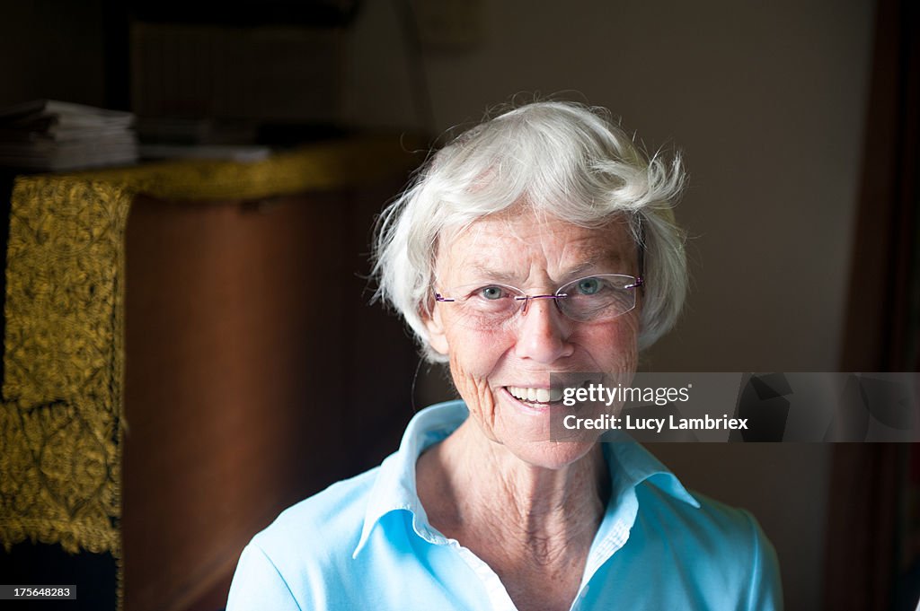 Portrait of a radiant senior woman