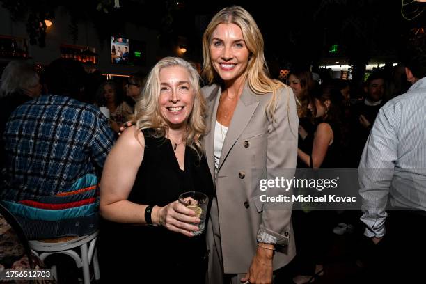 Dinine Signorello and Amanda Kloots attend Support + Feed's 2023 fall fundraiser at APB/NikuNashi on October 24, 2023 in Los Angeles, California.