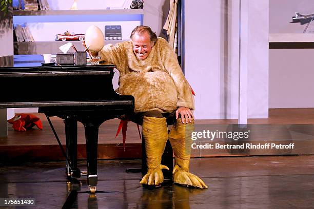 Michel Leeb performs in "Un drole de pere" play at 29th Ramatuelle Festival day 6 on August 5, 2013 in Ramatuelle, France.