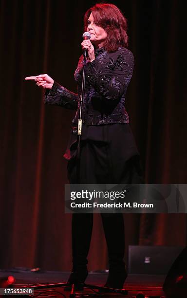 Recording artist Rosanne Cash performs onstage during the "Nashville 2.0" presentation at the PBS portion of the 2013 Summer Television Critics...