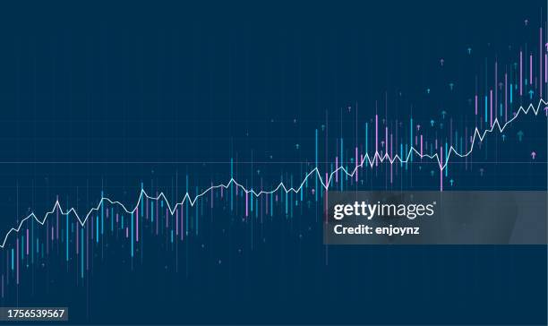 cryptocurrency digital stock market chart vector - data exchange stock illustrations