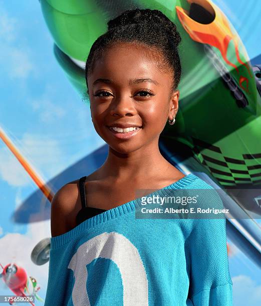 Actress Skai Jackson attends the World Premiere of Disney's Planes at the El Capitan Theatre on Aug. 5 in Hollywood, California.
