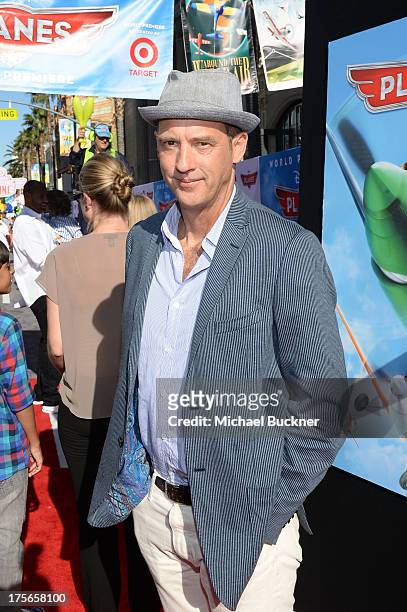 Actor Anthony Edwards attends the world-premiere of Disneys Planes presented by Target at the El Capitan Theatre on August 5, 2013 in Hollywood,...
