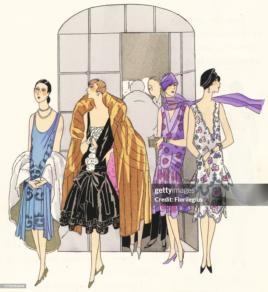 Women at a cocktail party, 1926