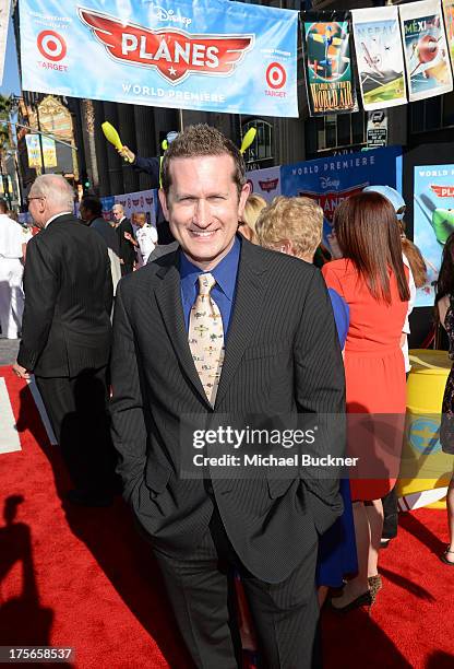 Writer Jeffrey M. Howard attends the world-premiere of Disneys Planes presented by Target at the El Capitan Theatre on August 5, 2013 in...