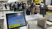 Self Check In Counter Passenger checking in at counter or self check in kiosk at the Fort ...