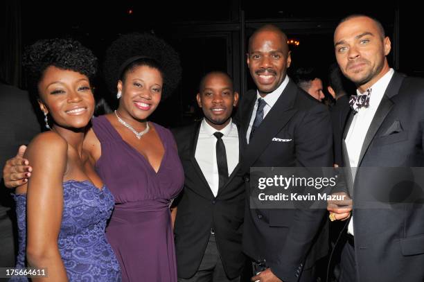 Yaya Alafia, guest, Aml Ameen, Colman Domingo and Jesse Williams attend Lee Daniels' "The Butler" New York premiere, hosted by TWC, DeLeon Tequila...