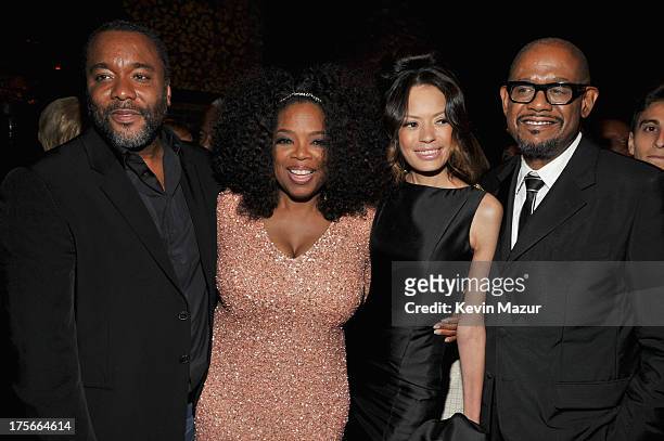 Lee Daniels, Oprah Winfrey, Keisha Whitaker and Forest Whitaker attend Lee Daniels' "The Butler" New York premiere, hosted by TWC, DeLeon Tequila and...
