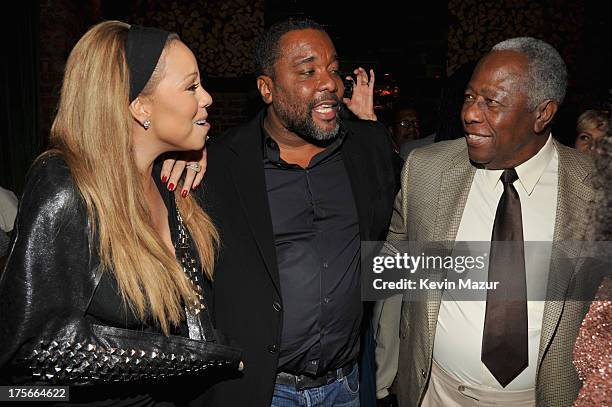 Mariah Carey, Lee Daniels and Hank Aaron attend Lee Daniels' "The Butler" New York premiere, hosted by TWC, DeLeon Tequila and Samsung Galaxy on...