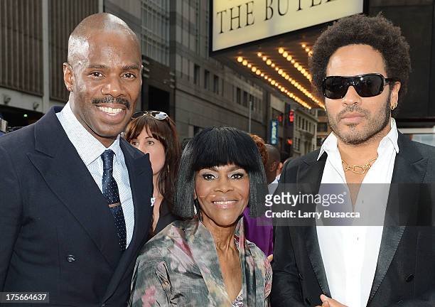 Actors Colman Domingo, Cicely Tyson and Lenny Kravitz attend Lee Daniels' "The Butler" New York premiere, hosted by TWC, DeLeon Tequila and Samsung...