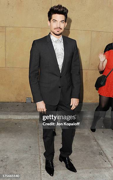 Singer Adam Lambert arrives at the Los Angeles Premiere "Lovelace" at the Egyptian Theatre on August 5, 2013 in Hollywood, California.