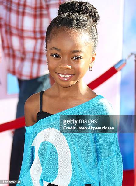 Actress Skai Jackson attends the premiere of Disney's 'Planes' at the El Capitan Theatre on August 5, 2013 in Hollywood, California.