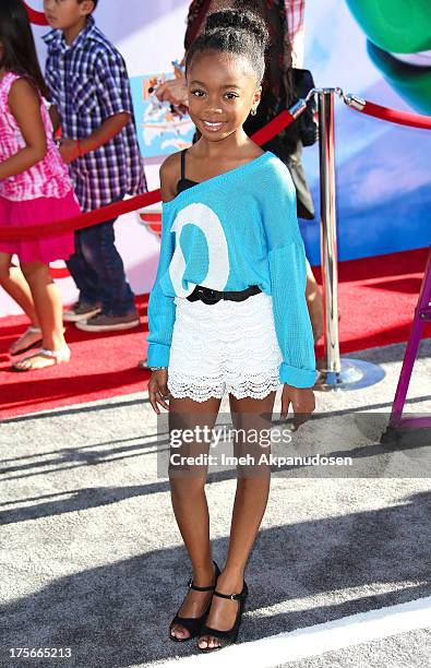 Actress Skai Jackson attends the premiere of Disney's 'Planes' at the El Capitan Theatre on August 5, 2013 in Hollywood, California.