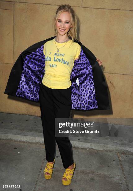 Juno Temple arrives at the "Lovelace" - Los Angeles Premiere at the Egyptian Theatre on August 5, 2013 in Hollywood, California.