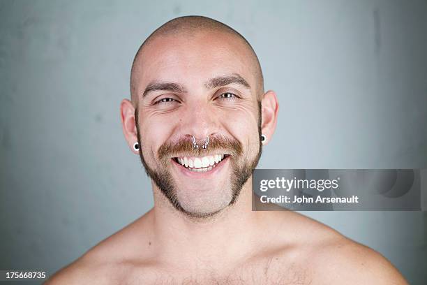 male, portrait, studio, identity, real person - sideburn stock pictures, royalty-free photos & images