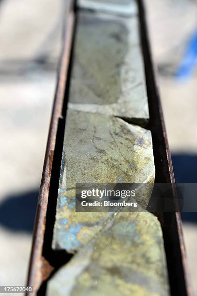 Ore Core Sample 58 Taking Core Samples From A Mine Stock Photos, High-Res Pictures, and ...