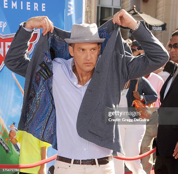 Actor Anthony Edwards arrives at the Los Angeles premiere of "Planes" at the El Capitan Theatre on August 5, 2013 in Hollywood, California.