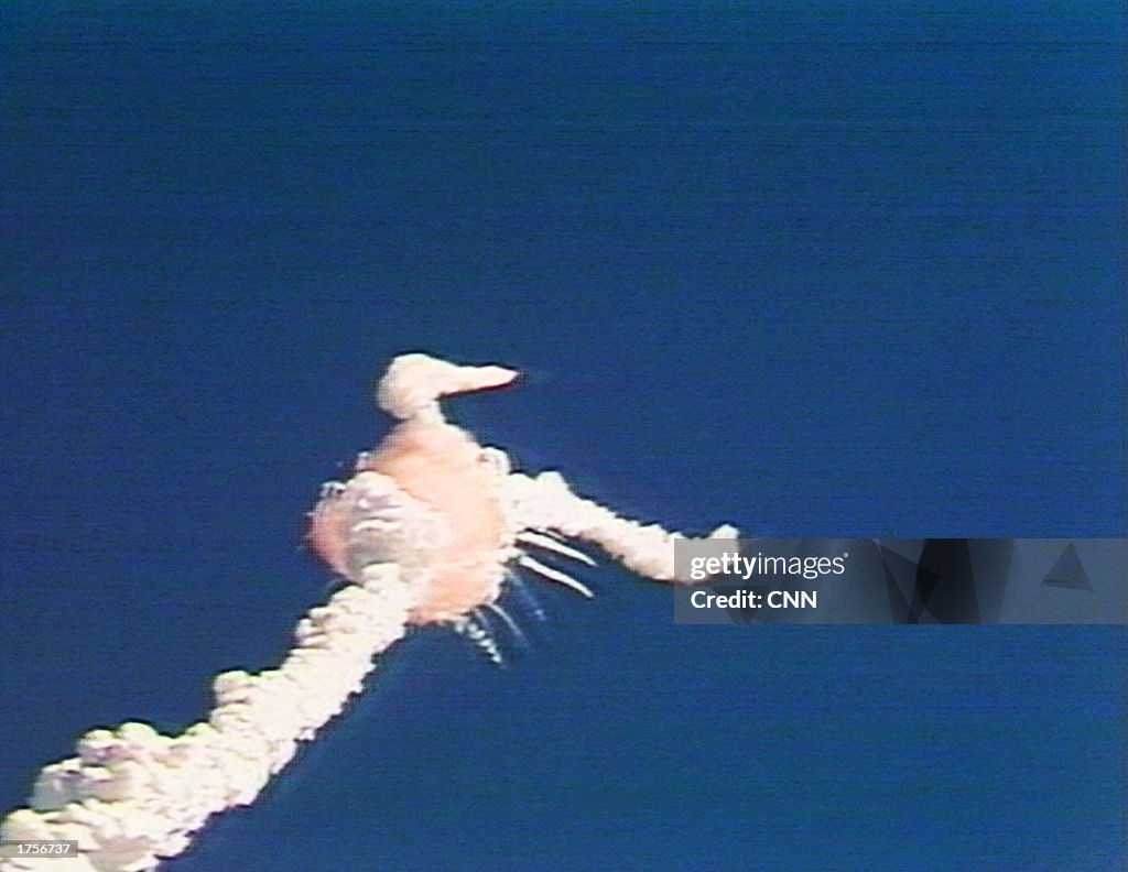 Shuttle Challenger Exploding The Space Shuttle Challenger explodes minutes after takeoff from ...