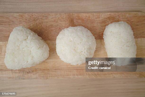 circle, triangle, straw bag. - rice ball stock pictures, royalty-free photos & images